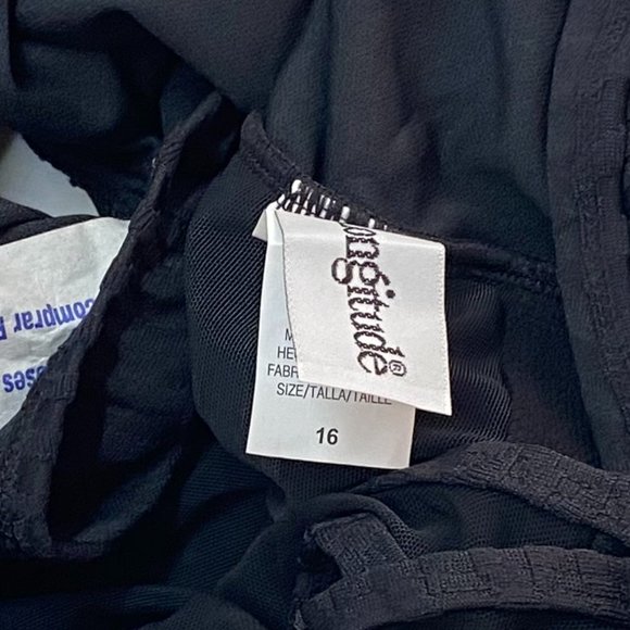 NWT Longitude Sweetheart Mesh Black One Piece Swimsuit - Picture 9 of 10